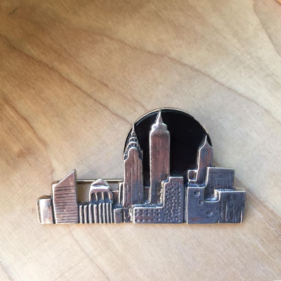 New York Brooch, New York Skyline Brooch, New York