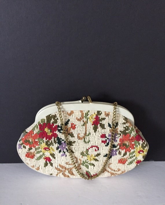 Clutch Tapestry Evening Bag, Floral Evening Bag, … - image 6