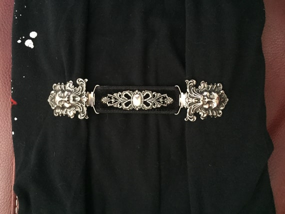 Art Nouveau Suspenders, Goth Suspenders, Unisex Su