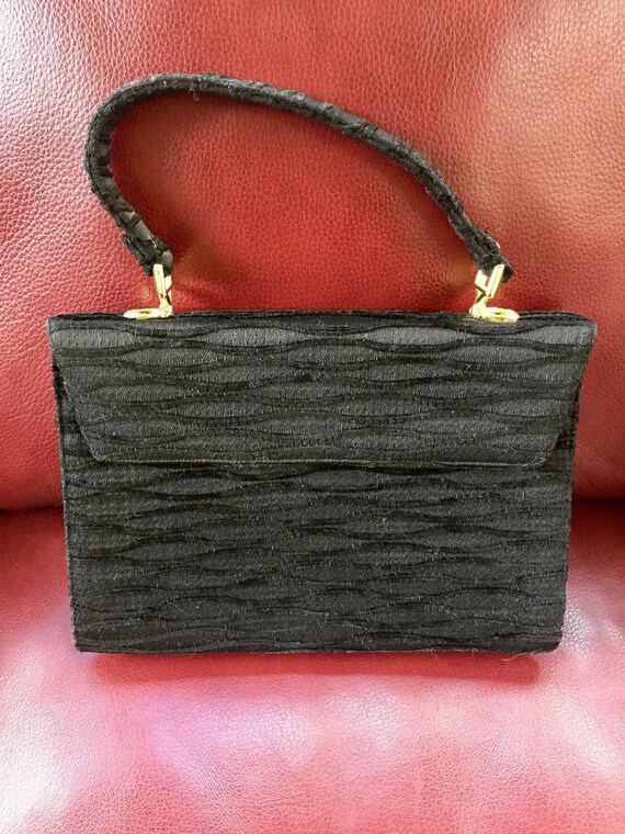 vintage black handbag retro Gem