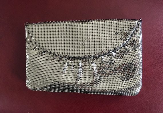 Whiting and Davis Mesh Evening Bag, Silver Evening
