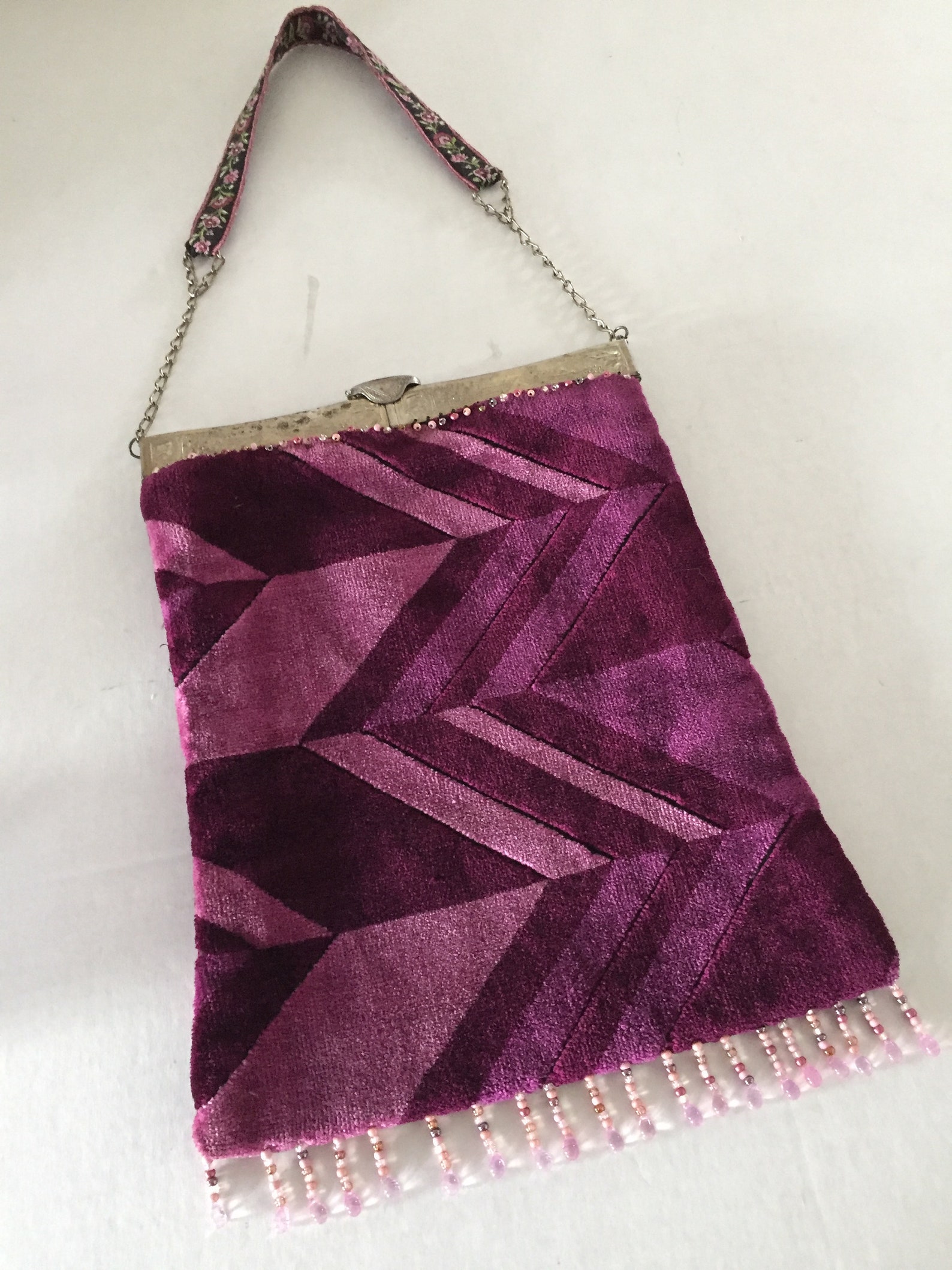 Evening Bag Purple Velour Evening Bag Top Handle Evening Bag - Etsy