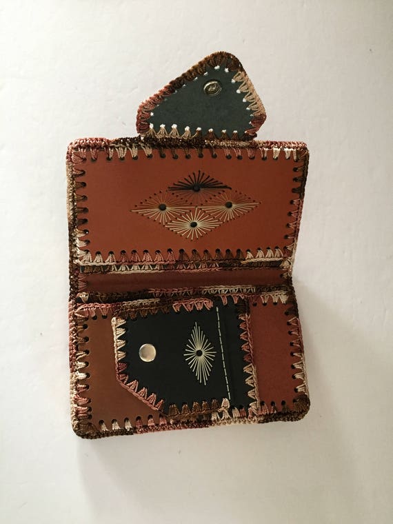 Wallet, Hand Sewn Wallet, Hand Crafted Wallet - image 3