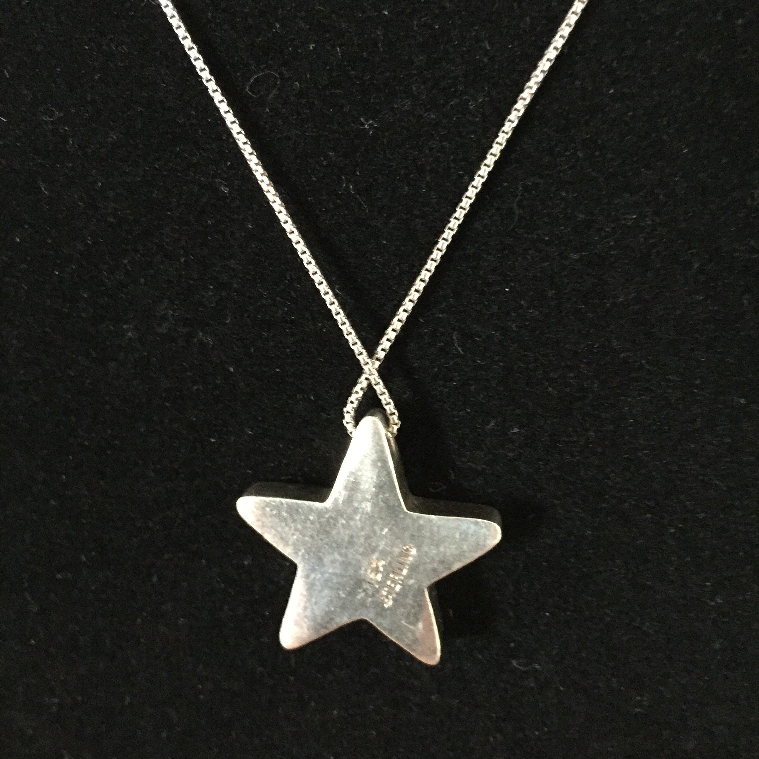 Star Pendant Necklace Sterling Star Pendant Star Jewelry | Etsy