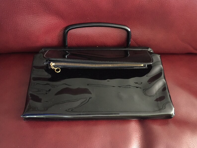 Black Evening Bag Black Clutch Bag Black Top Handle Bag | Etsy