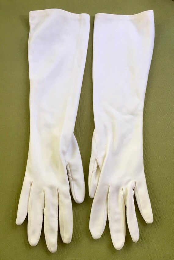 Long Evening Gloves, Long White Evening Gloves, V… - image 9