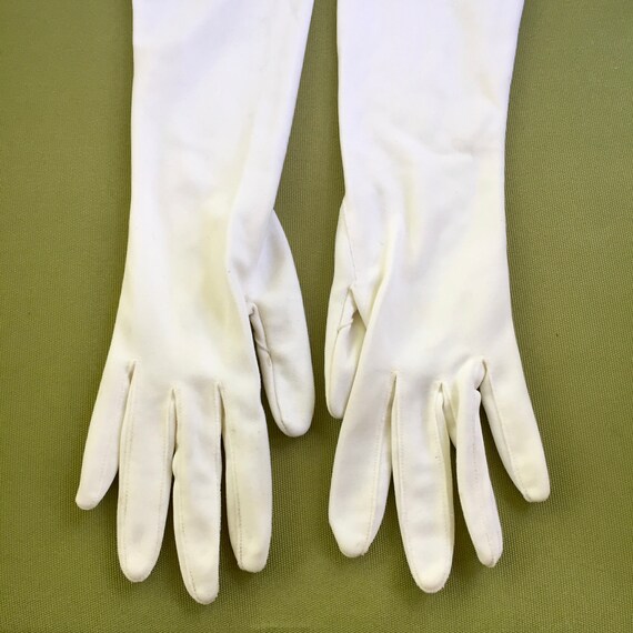 Long Evening Gloves, Long White Evening Gloves, V… - image 6