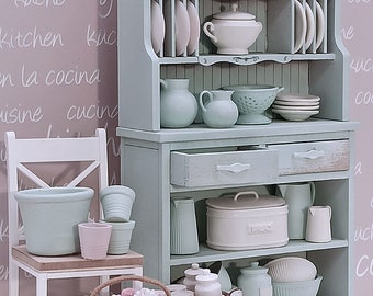 Dollhouse furniture Small cupboard kit without door