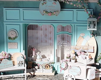 L’atelier des Roses storefront dollhouse miniature kit