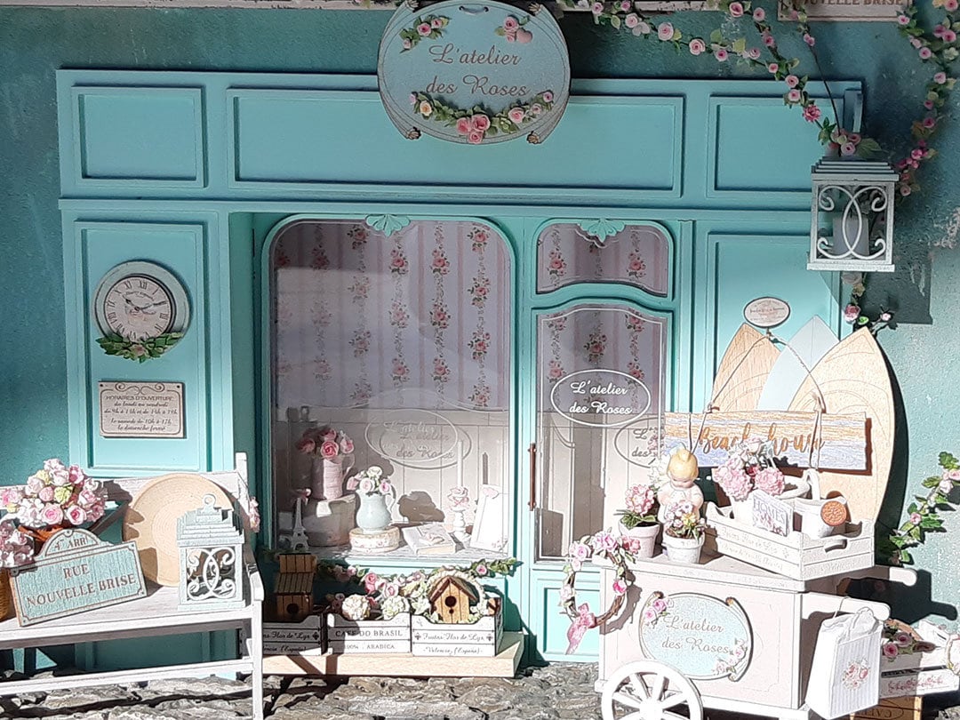 Mini Libro Stampabile Con Casa Delle Bambole, Kit Per Diario In Tela Blu, Libro In Miniatura, Materiale Effimero Per Diario In Tela Blu, Copertina Per Libro Con Casa Delle Bambole - Foto 13