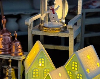 Christmas house - dollhouse miniture 1 12