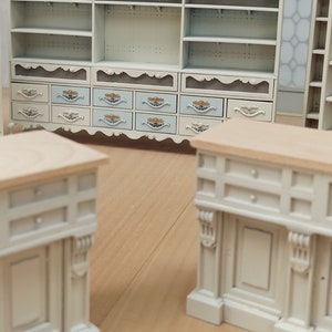 Dollhouse miniature display cabinet kit for a store