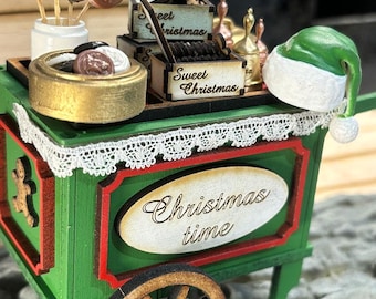 Christmas Cart miniature kit