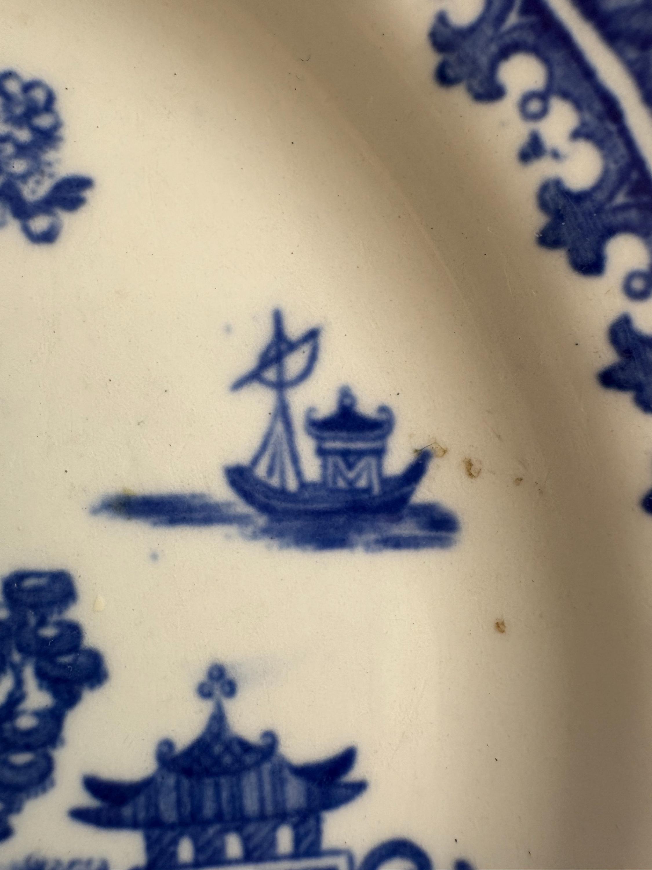 希少　J&G Meakin PAGODA ブルー＆ホワイト　ヴィンテージ Vintage J&G Meakin Pagoda Blue and White Plate, Transferware China