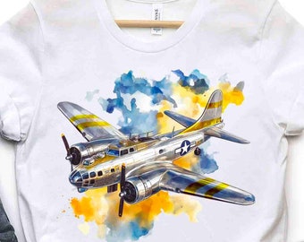 chemise vintage bombardier B-17, t-shirt Flying Fortress