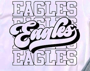 Chemise rétro des Eagles, t-shirt de l'équipe d'athlétisme