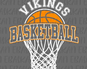 Vikings Basketball PNG, Team Spirit Design (Digital Download)
