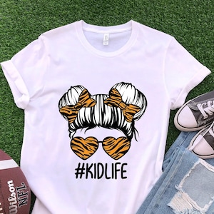 Tiger Kid Life Shirt, Go Tigers, Game Day Shirt, Team Spirit Tee, Football Kid Sunday Cute Football Shirt, Tiger Spirit Shirt, Tiger Kid Tee