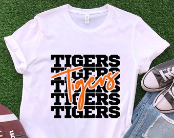 Camiseta de los Tigres, camiseta de espíritu de equipo para el día del juego