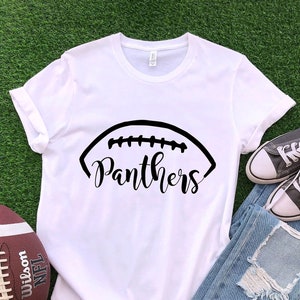 Panthers Shirt, Love Football Game Day Shirt, Team Spirit Tee, Mom Sunday Football, Cute Football Tee, Sports Football Go Panthers Athletics
