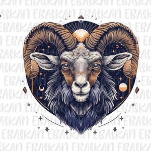 Aries png Zodiac png Horoscope png Digital Download Aries Ram&#39;s Head Design Aries Zodiac Birthday or Everyday, Aries Stars