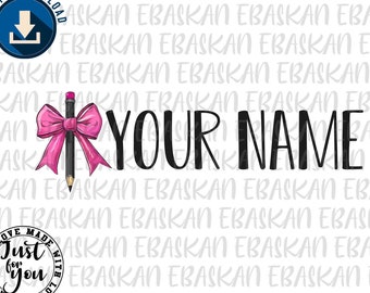Custom Teacher Name PNG, Back to School Shirt Design (Digital Download)