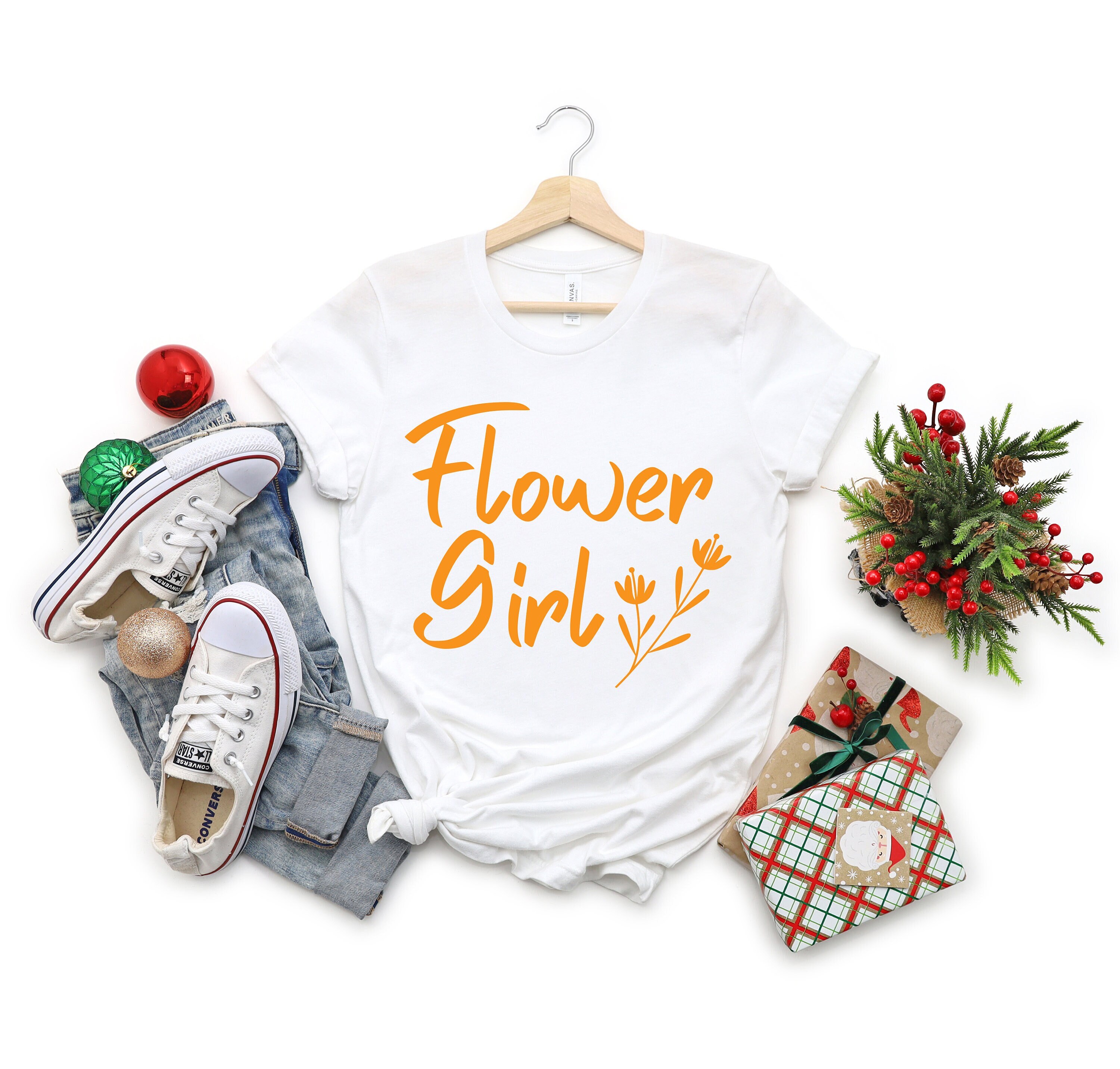 Flower Girl Shirt Cute Girl Shirt Flower Shirt Gift for Etsy