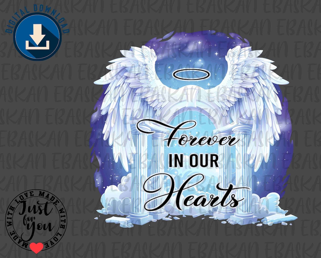 Memorial Angel Wings PNG, Rest in Peace Design (digital Download) - Etsy