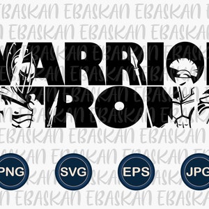 Warrior Strong PNG SVG Warrior Design Athletic Go Warriors Soccer Basketball Football Baseball Volleyball Sublimation Printable Design Print