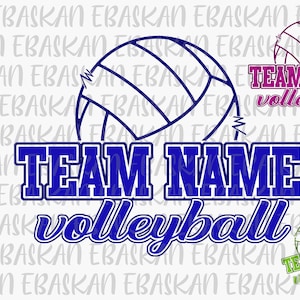 Custom Volleyball Team PNG SVG EPS Personalized Volleyball Team Tee Design Spike Athletics Sublimation Printable Dtg Dtf Vinyl Cricut Print