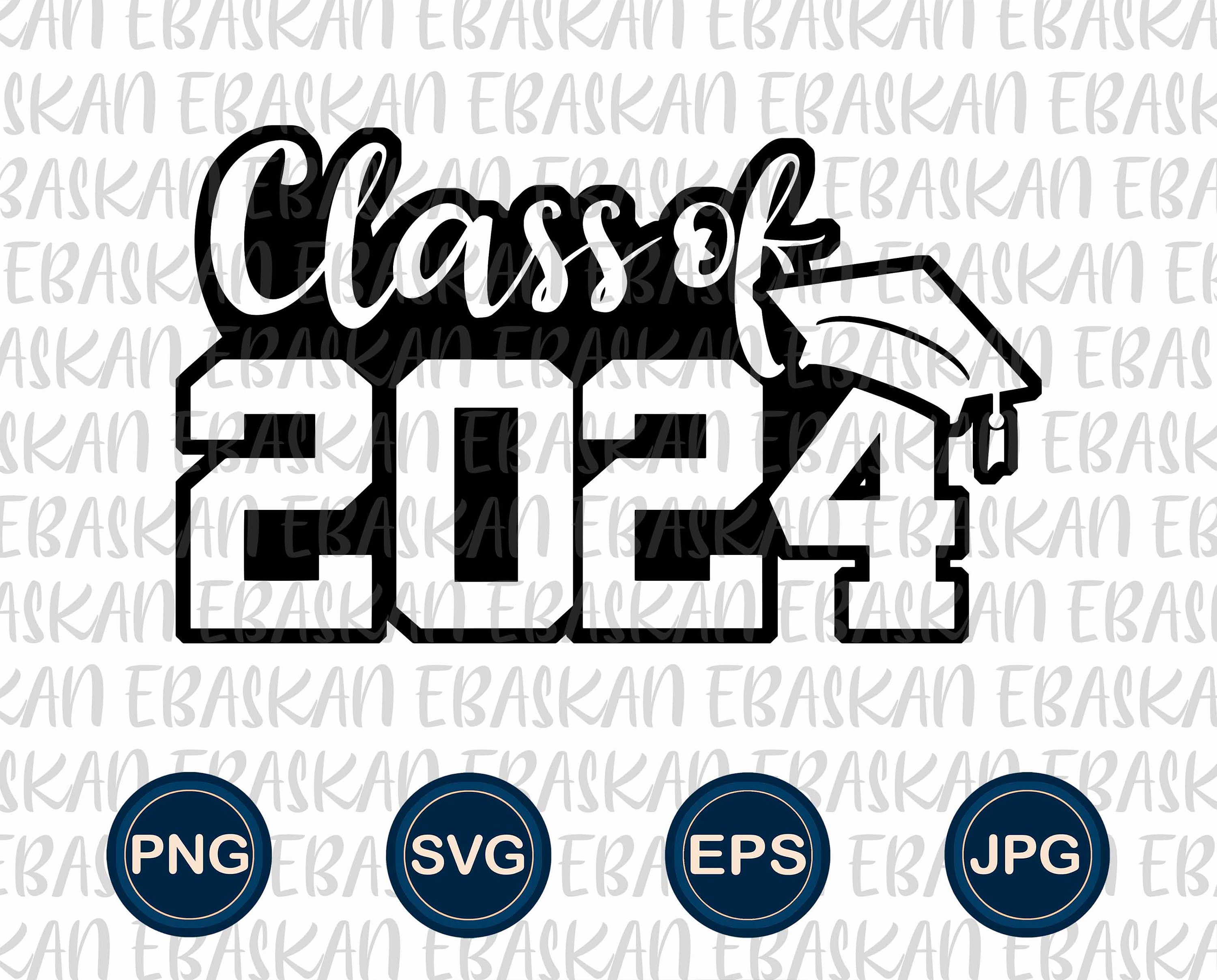 Graduation Class Of 2024 Greeting Text Vector, Class Of 2024, 2024,  Graduation Class Of 2024 PNG and Vector with Transparent Background for  Free Download