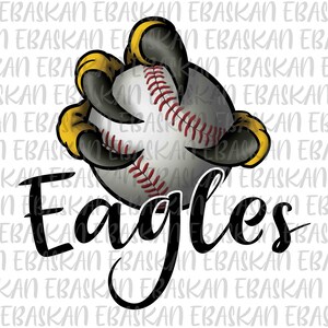 Adler Baseball Sportteams PNG JPG Go Adler PNG Adler Fliegen Hoch Adler Baseball Team Sublimation Druckbare Design für Dtg Dtf