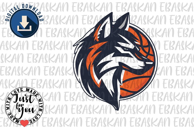 Wolves Basketball Png Svg Eps Dxf Huskies Basketball Svg, Grey Wolf ...