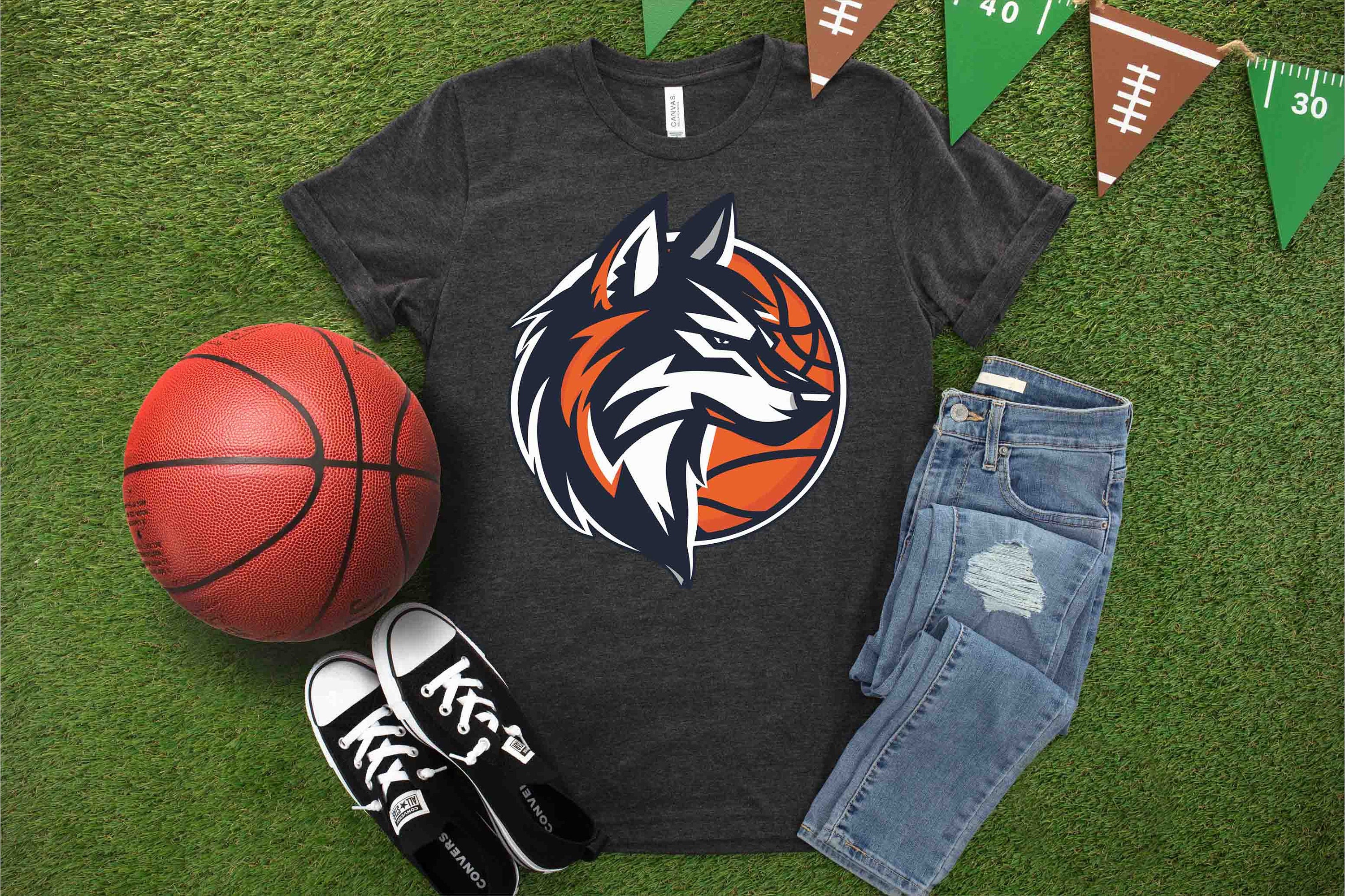 Wolves Basketball Png Svg Eps Dxf Huskies Basketball Svg, Grey Wolf ...
