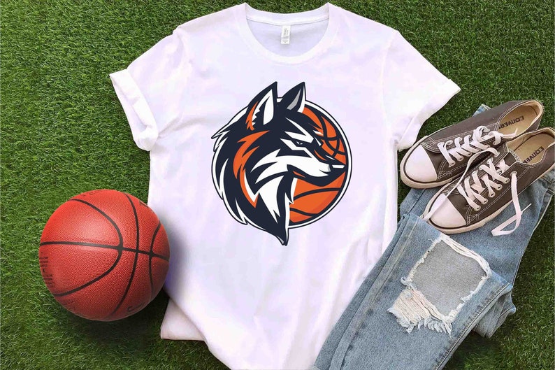 Wolves Basketball Png Svg Eps Dxf Huskies Basketball Svg, Grey Wolf ...