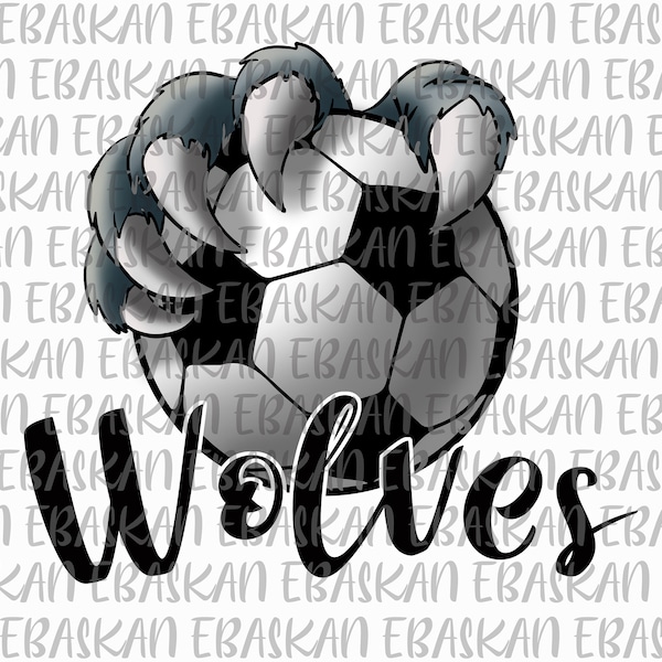 ウルブズ サッカー チームスピリット PNG デザイン (印刷可能)