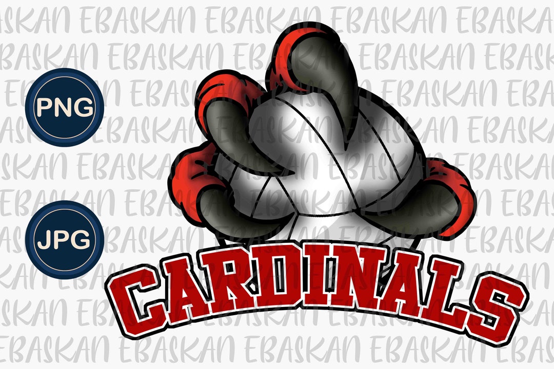 Cardinals Volleyball Athletic Claw PNG JPG Cardinals Volleyball Go