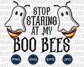 Boo Bees Ghost SVG | Funny Halloween Design (PNG, EPS)