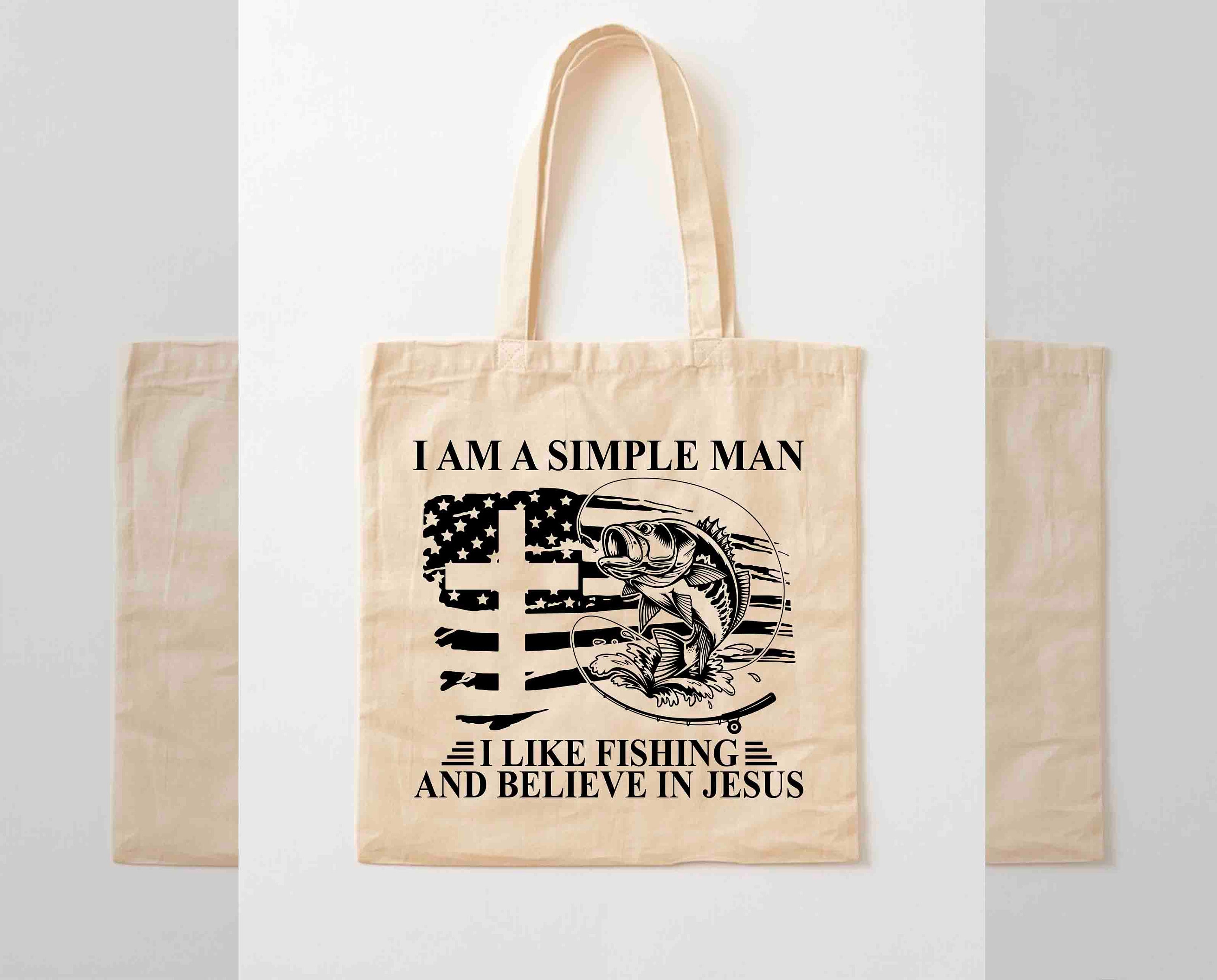 I am Hooked on Jesus Tote Bag I am Hooked on Jesus Tote Bag