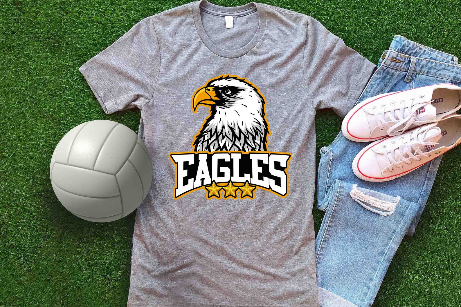 Eagles Athletic Teams PNG SVG Jpg Go Eagles Basketball - Etsy