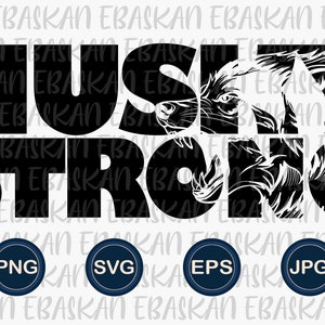 Husky Strong PNG SVG EPS Huskies Wolves Design Athletic Go Huskies Soccer Basketball Football Baseball Volleyball Sublimation Dtf Dtg Vinyl