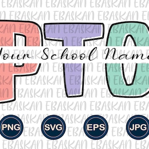 Custom PTO/PTA PNG, Customizable Parent Teacher Organization Png, Parent Shirt Png, Personalized Parent Teacher Association Design
