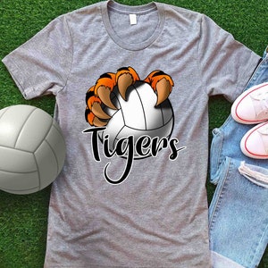 Tigers Volleyball PNG JPG Athletic Teams Not Svg Go Tigers - Etsy
