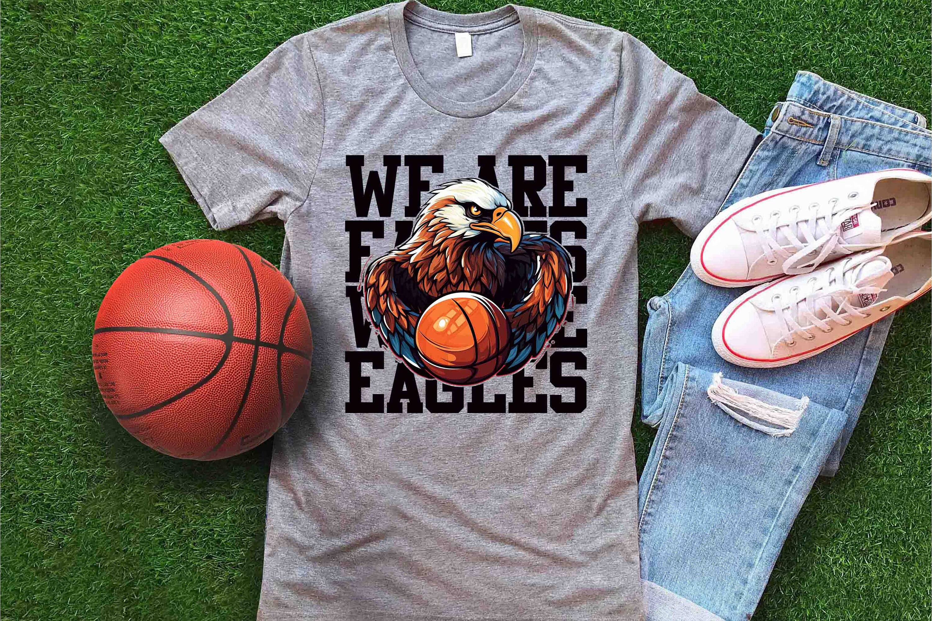Eagles Basketball PNG, Retro Team Design (digital Download) - Etsy