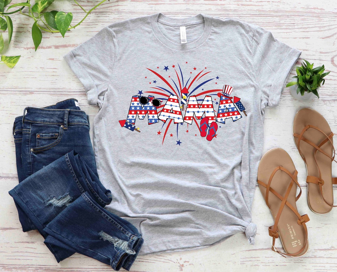 Mama Mom Mother Patriotic PNG SVG EPS 4th of July Fourth of - Etsy