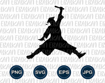 Jumping Senior Graduation Silhouette Class of 2023 PNG SVG EPS Graduation Design 2023 Senior Class Graduate Sublimation Print Dtg Dtf Vinyl