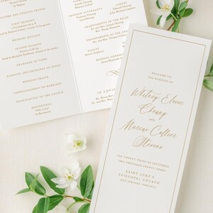 Wedding Ceremony Pamphlet Programs Etsy
