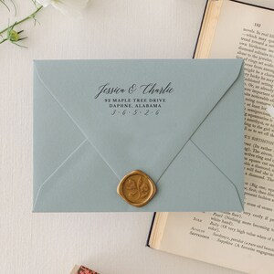 Calligraphy Address Stamp, Gift for Newlyweds, Home Address Stamp