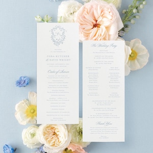 Elegant Wedding Programs Printed Ceremony Program