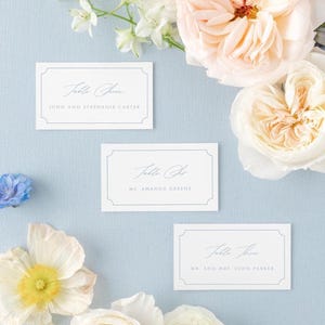 Escort Cards Wedding, Printed Name Cards